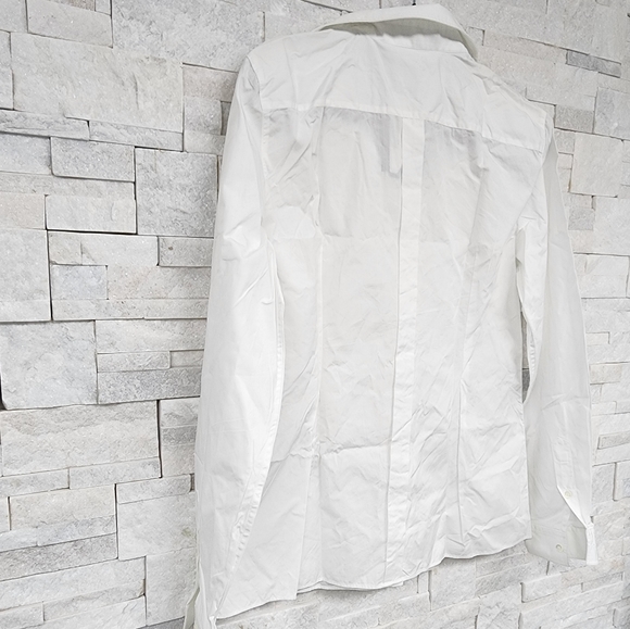 Dolce & Gabbana White Cotton Collared Long Sleeves Shirt Top - Picture 5 of 10